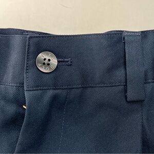 NIKE DRYFIT GOLD Pleated Dark Navy Blue Shorts Size 32